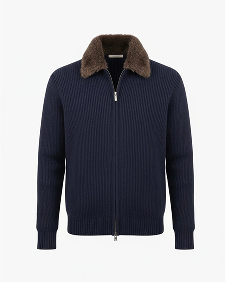 COURCHEVEL Full Fur Lined Cardigan